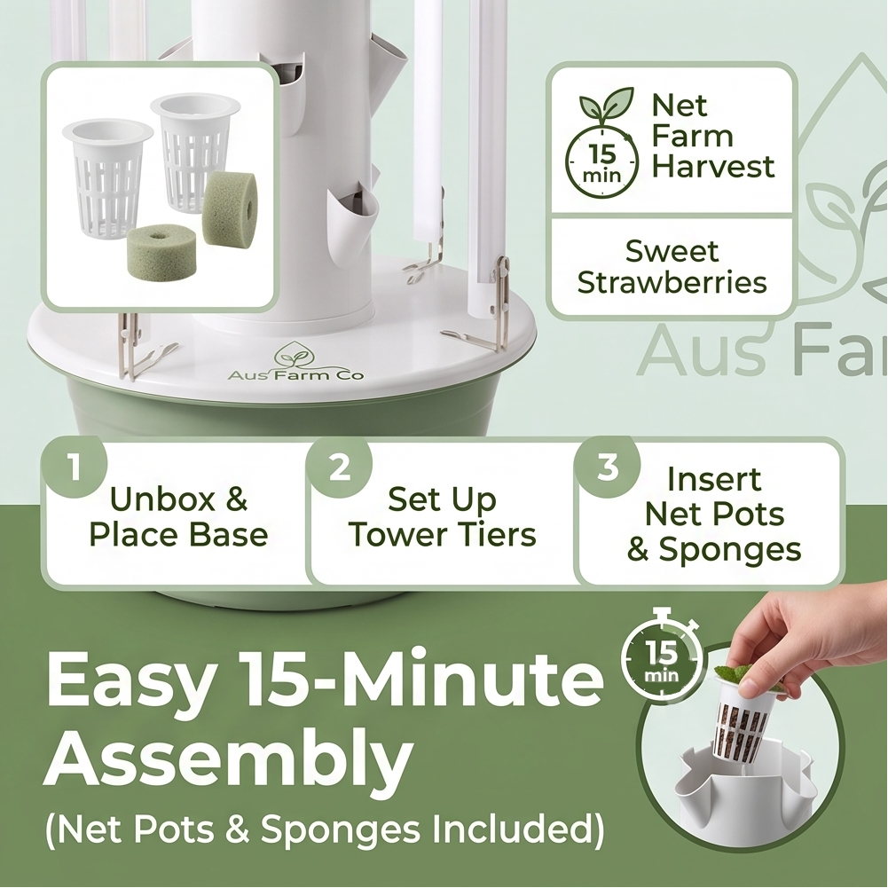 Aus Farm Co™ 7-Layer Hydroponic Garden Tower