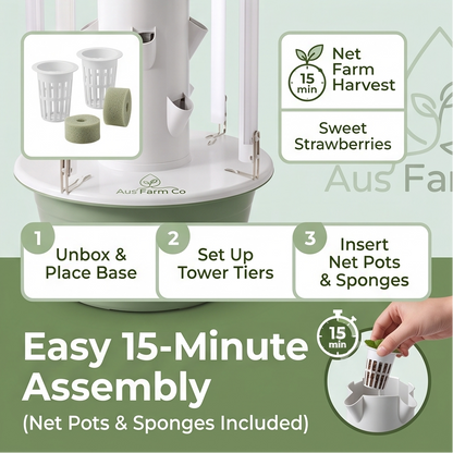 Aus Farm Co™ 7-Layer Hydroponic Garden Tower