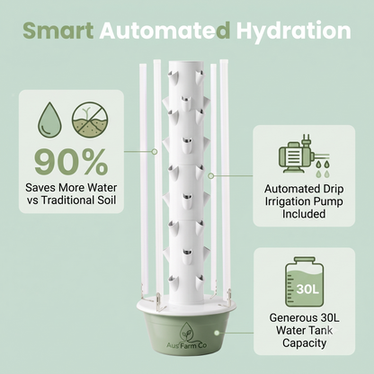Aus Farm Co™ 7-Layer Hydroponic Garden Tower